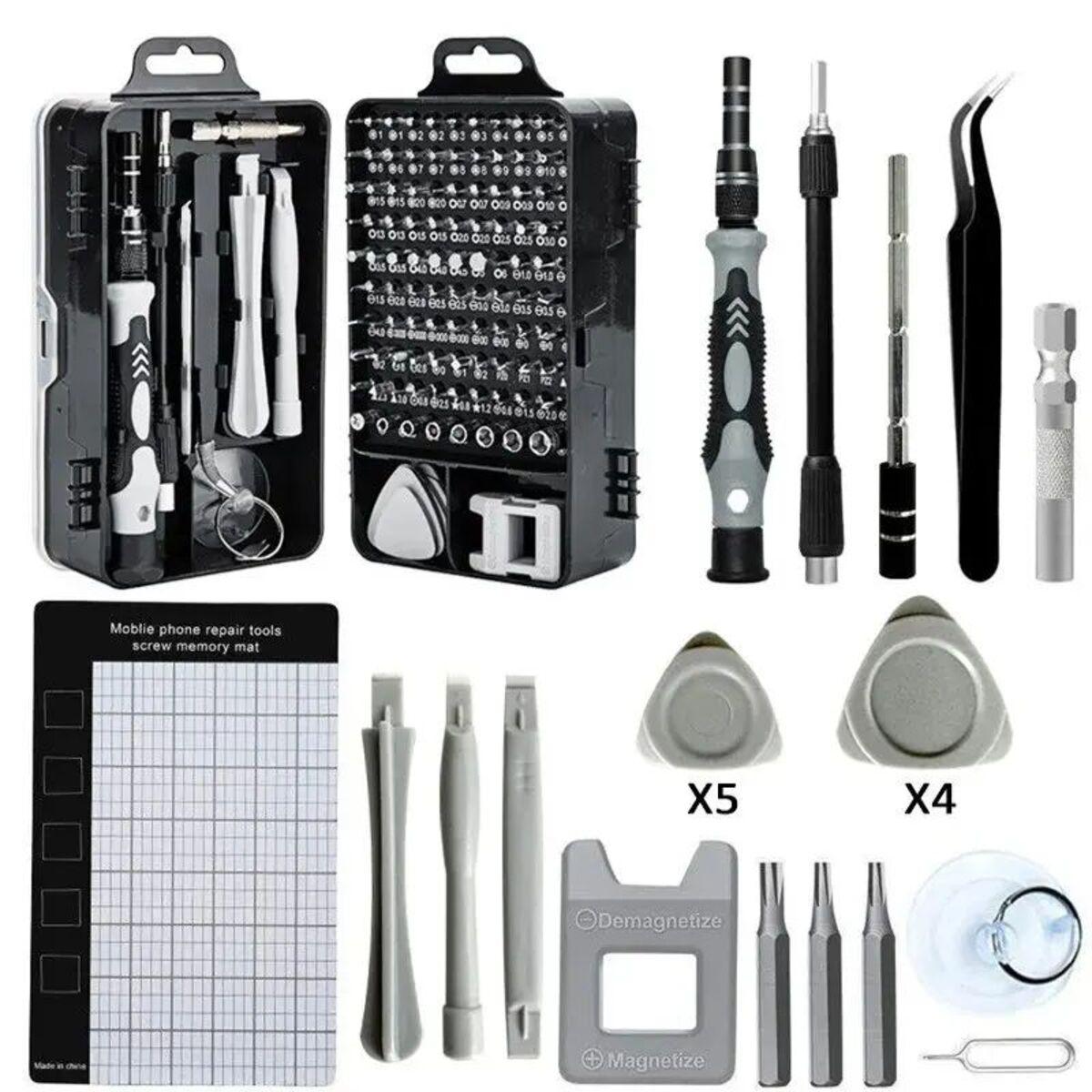 115 In 1 Precision Screwdriver Set,  Super Durable Mini Professional Magnetic Repair Tool Kit, Small Screwdriver For Phone, Computer, Watch, Laptop, Macbook, Eyeglass, Electronic - Image 3