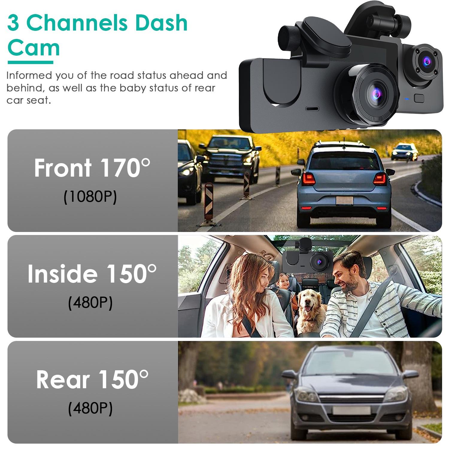 3-channel Car Camera With 32GB MMC Card - Image 5