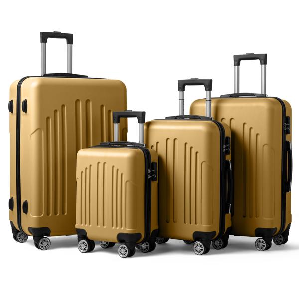 Vertical Striped Four In One Suitcase - Image 9