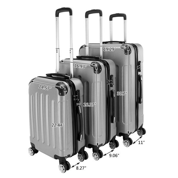 3-in-1 Portable ABS Trolley Case - Image 3