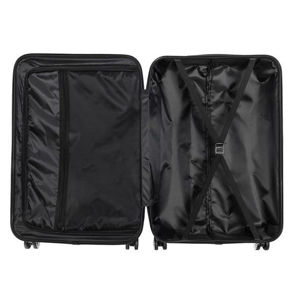 3-in-1 ABS Trolley Case 20 Inches, 24 Inches, 28 Inches Dark Gray - Image 9