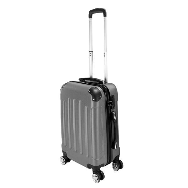 3-in-1 ABS Trolley Case 20 Inches, 24 Inches, 28 Inches Dark Gray - Image 2