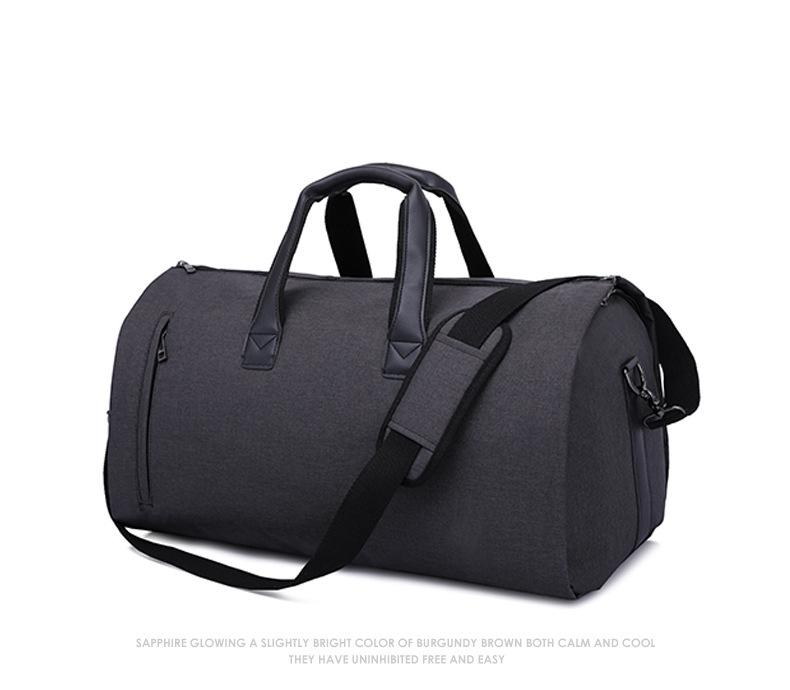 Large-capacity travel bag portable cylinder folding suit bag - Image 8