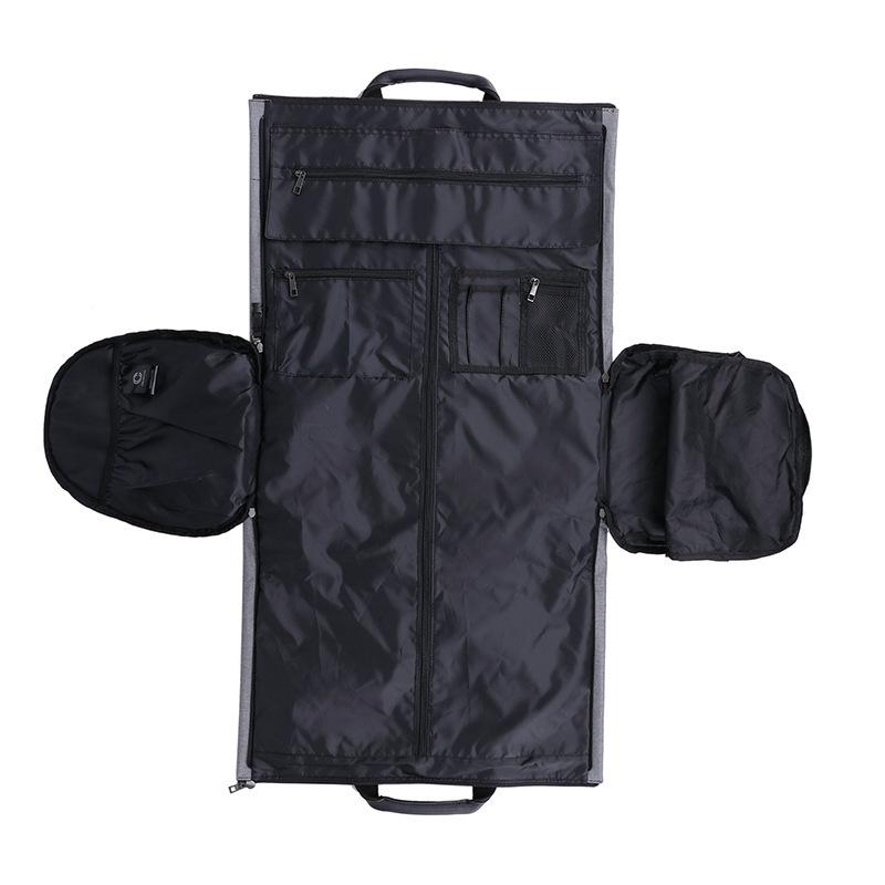 Large-capacity travel bag portable cylinder folding suit bag - Image 4