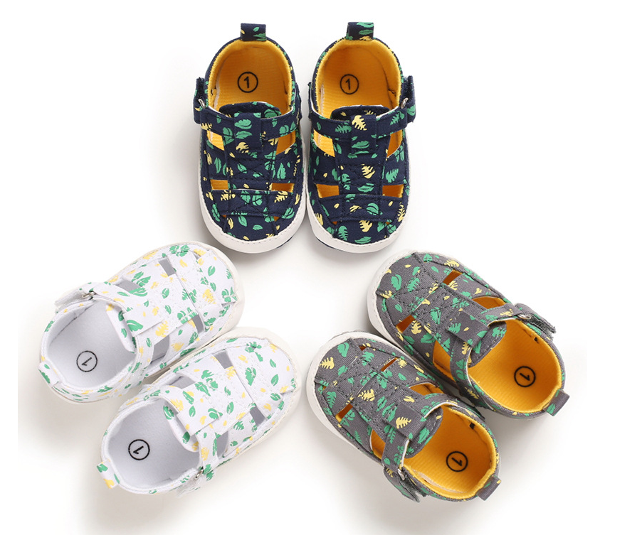 0-1 Year Old Boys And Girls Sandals Casual Breathable Hollow Soft Soled Baby Shoes 3-6-9 Months Walking Shoes - Image 3