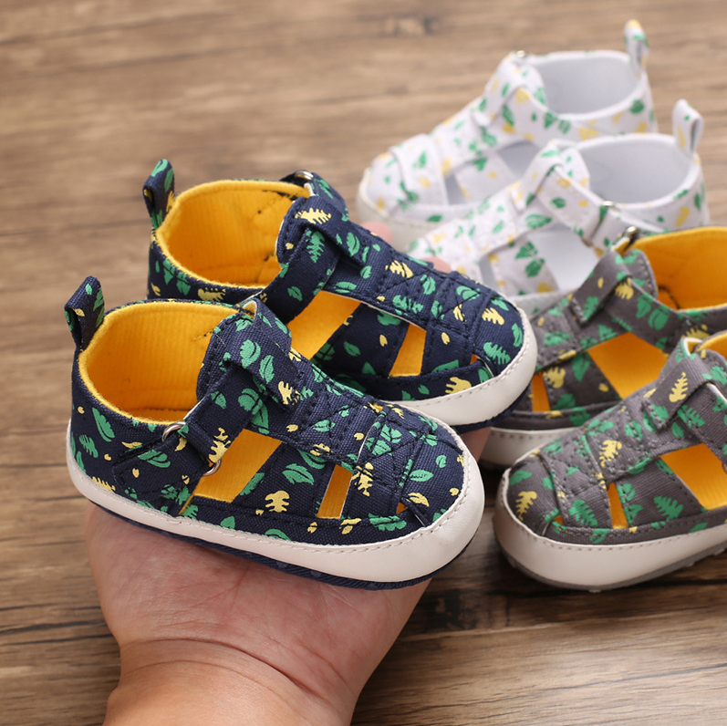 0-1 Year Old Boys And Girls Sandals Casual Breathable Hollow Soft Soled Baby Shoes 3-6-9 Months Walking Shoes - Image 4