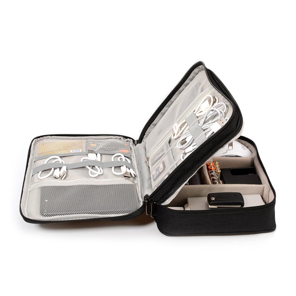 Cable Organizer Bag Travel Electronic Accessories Carrying Case for Digital Camera, USB, Charger, Power Bank Storage Bag Box - Image 3