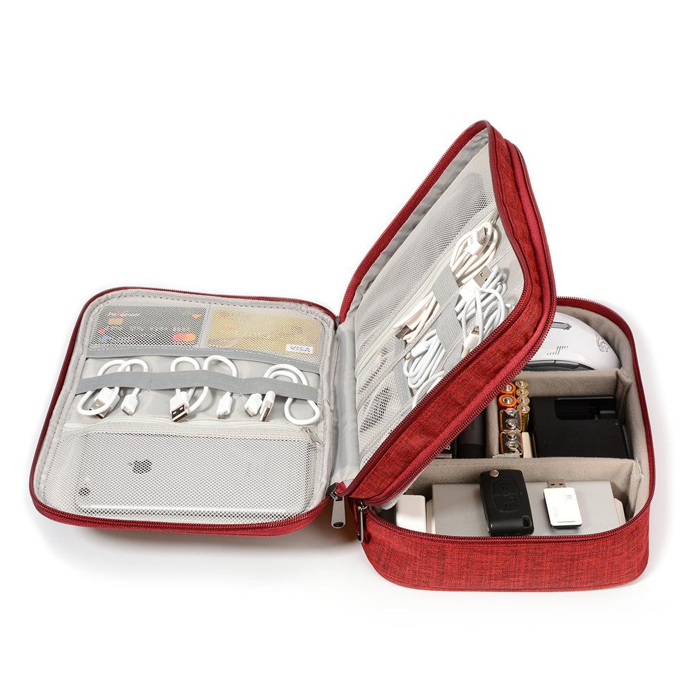 Cable Organizer Bag Travel Electronic Accessories Carrying Case for Digital Camera, USB, Charger, Power Bank Storage Bag Box - Image 2