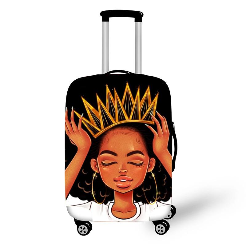 Nopersonality African Art Girl Travel Accessories Luggage Cover Suitcase Protection Baggage Dust Cover Stretch Fabrics 18-30inch - Image 10