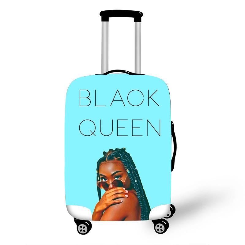 Nopersonality African Art Girl Travel Accessories Luggage Cover Suitcase Protection Baggage Dust Cover Stretch Fabrics 18-30inch - Image 5
