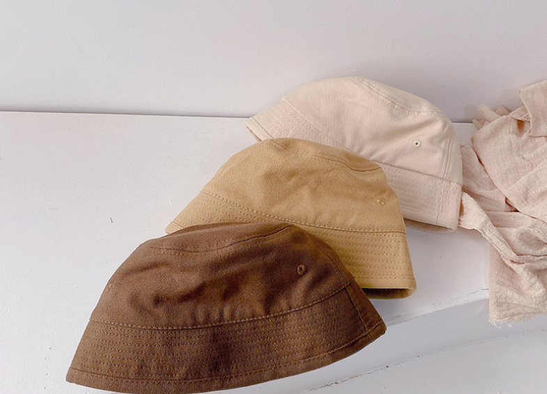 South Korea'S Same Style Baby Boys And Girls Spring And Autumn Vintage Fisherman Hat 1-3 Year Old Visor Hat - Image 3