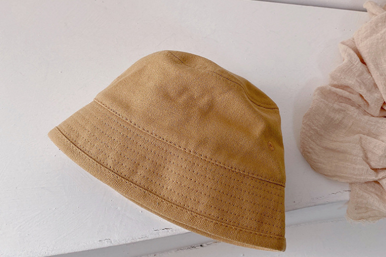 South Korea'S Same Style Baby Boys And Girls Spring And Autumn Vintage Fisherman Hat 1-3 Year Old Visor Hat - Image 6