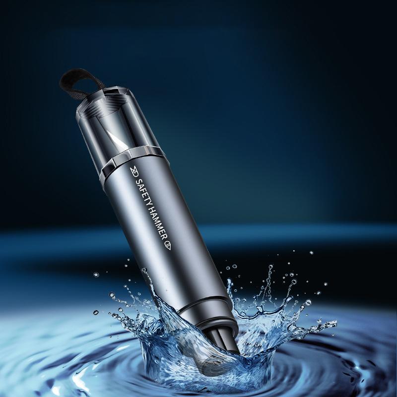 2-in-1 Car Safety Hammer Window Glass Breaker Seat Belt Cutter High Hardness Tungsten Steel Emergency Rescue Tool With Base - Image 8