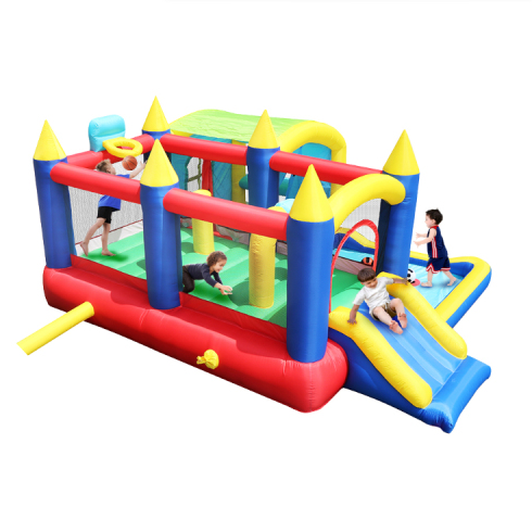 7 In 1 Inflatable Bounce House, Bouncy House With Ball Pit For Kids Indoor Outdoor Party Family Fun, Obstacles, Toddler Bouncy Castle With Ball Pit For Birthday Party Gifts - Image 2