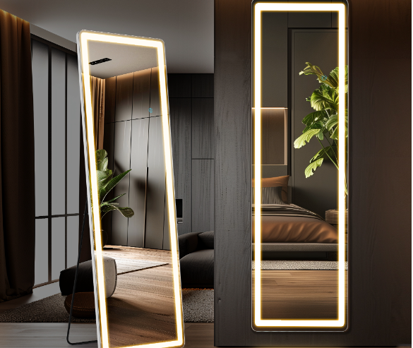 3 Color Lighting Mirror With LED Lights - Image 3