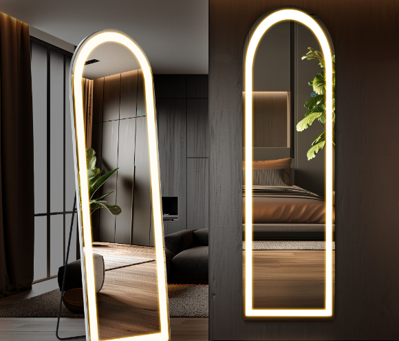 3 Color Lighting Mirror With LED Lights - Image 5
