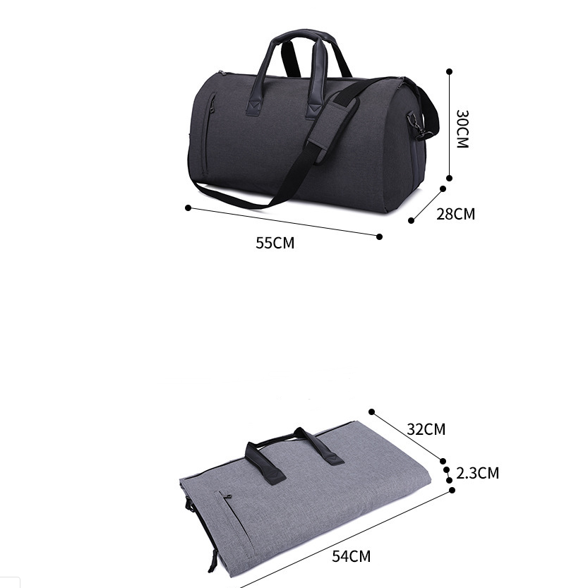 Large-capacity travel bag portable cylinder folding suit bag - Image 6