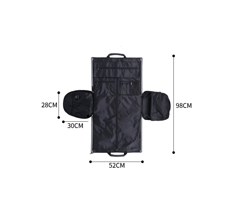Large-capacity travel bag portable cylinder folding suit bag - Image 7