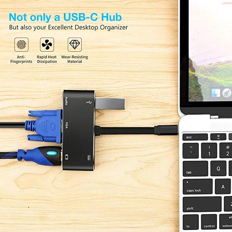 Type-c to HDMI VGA 5-in-1 HD dual display converter - Image 3