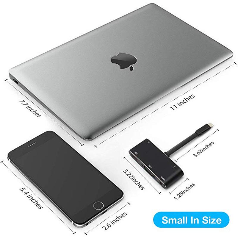 Type-c to HDMI VGA 5-in-1 HD dual display converter - Image 4