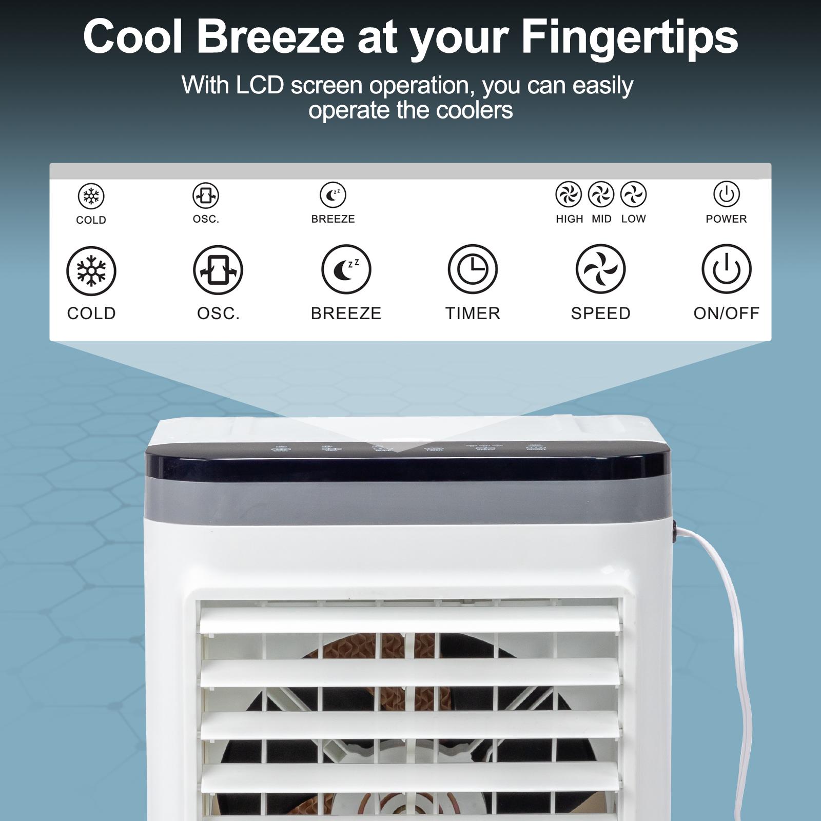 American Specification, Evaporative Air Cooler, Fan, Cooling And Humidification 3-in-1, 12-hour Timer - Image 7