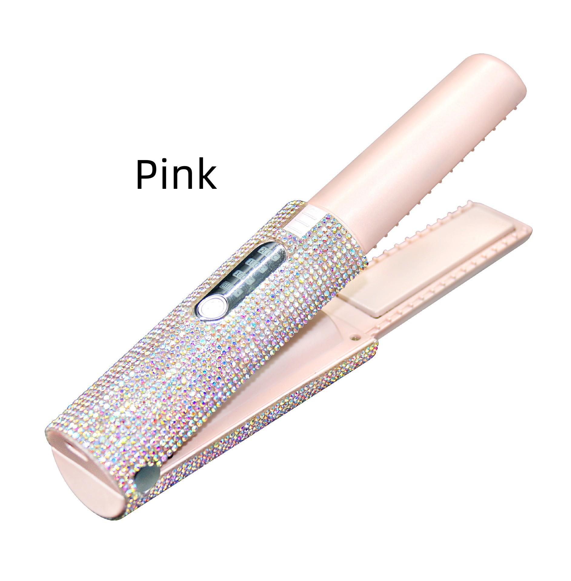2-In-1 Electric USB Hair Straightening Brush Straightener Brush Multifunctional Comb Straightening Styler Hair Curler - Image 7