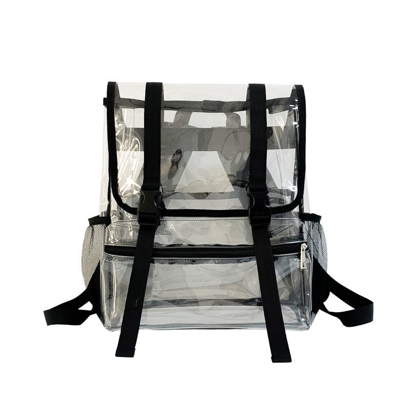 Men And Women's Fashion Transparent Flap Travel Duffel Bag - Image 2