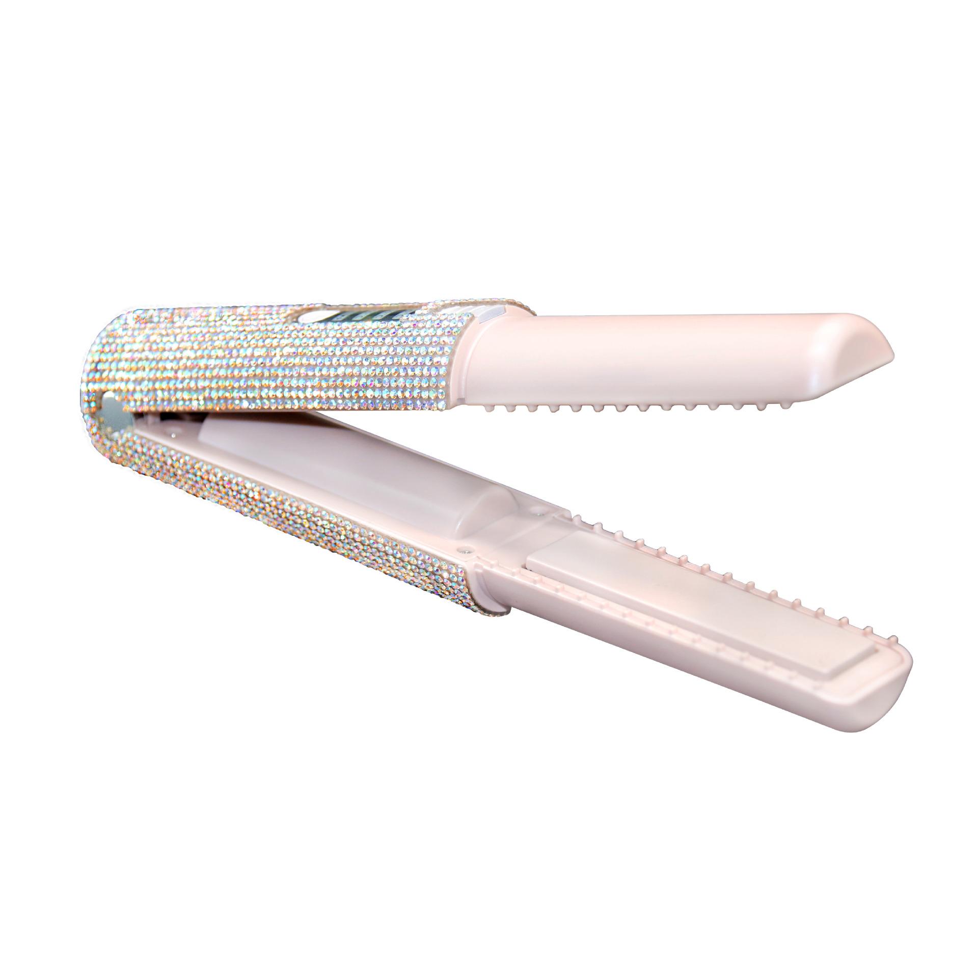 2-In-1 Electric USB Hair Straightening Brush Straightener Brush Multifunctional Comb Straightening Styler Hair Curler - Image 5