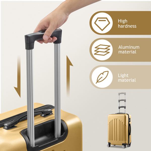 Vertical Striped Four In One Suitcase - Image 4