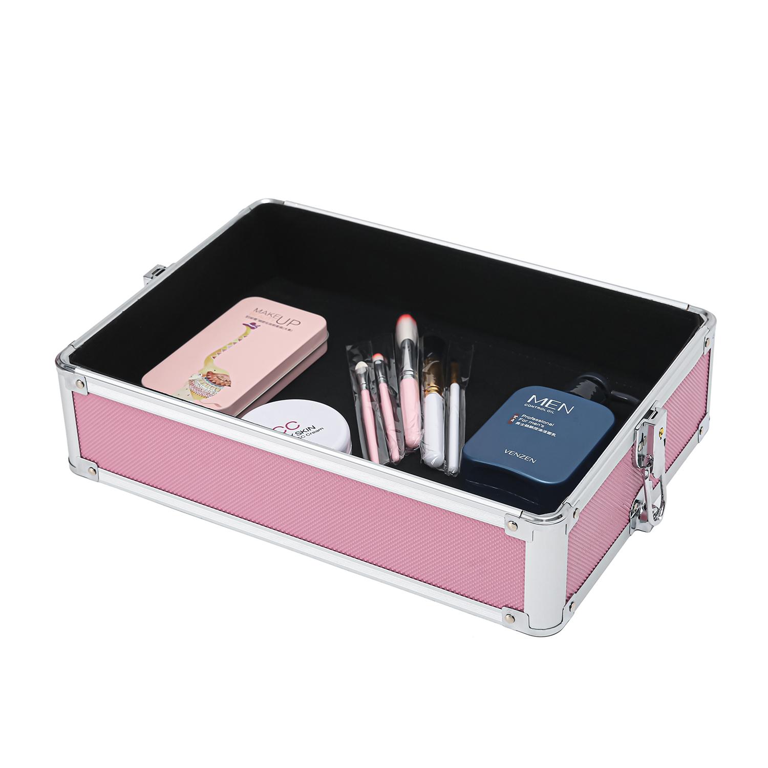 4-in-1 Aluminum Alloy, Trolley, Vanity Case, Embroidery Box - Image 7