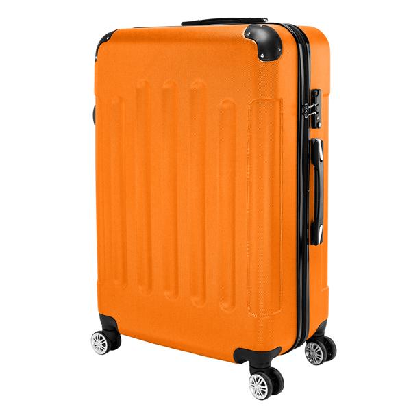 3-in-1 ABS Trolley Case 20 Inches, 24 Inches, 28 Inches Orange - Image 6