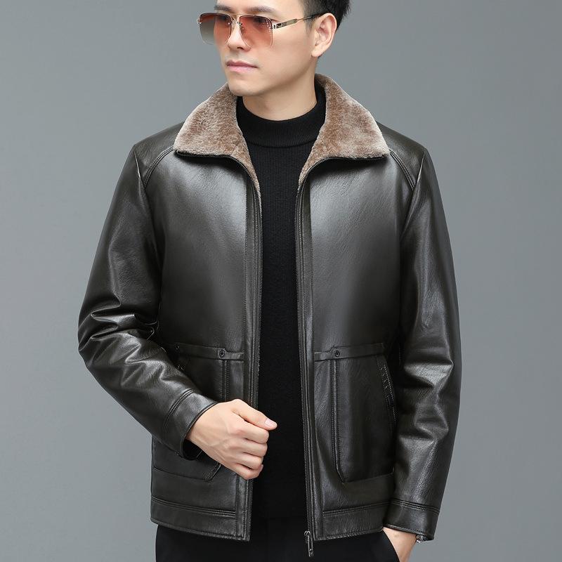 Sheepskin Leather And Fur In One Dad Outfit - Image 4