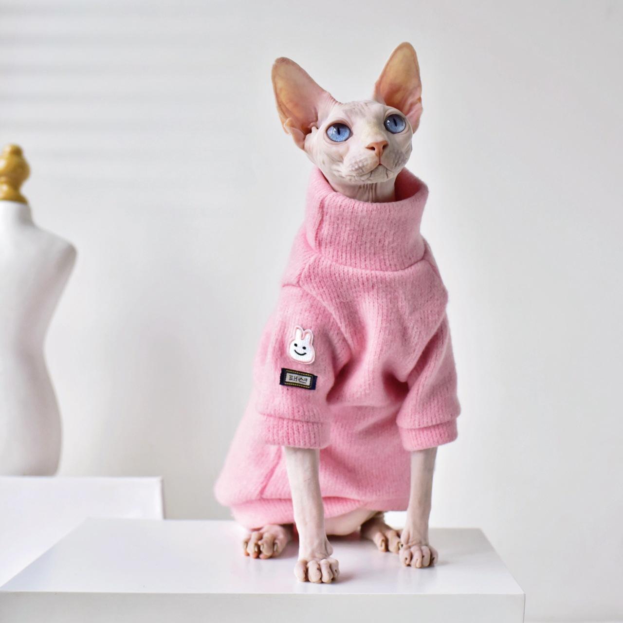 Thickened Warm Hairless Cat Coat In Winter - Image 5
