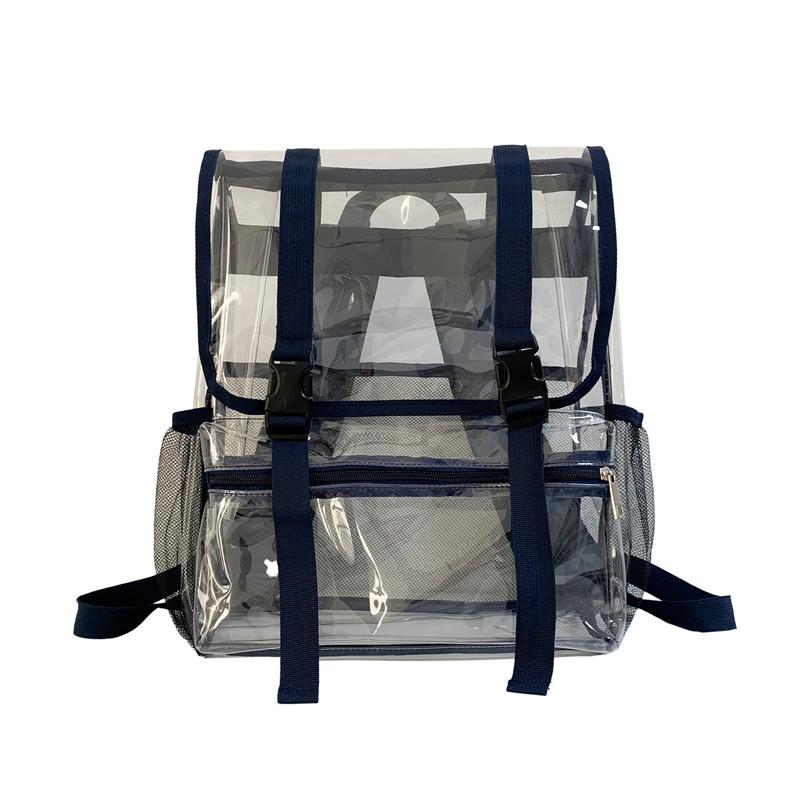 Men And Women's Fashion Transparent Flap Travel Duffel Bag - Image 3