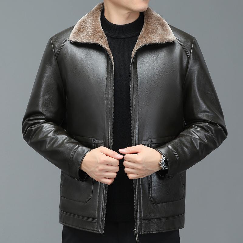 Sheepskin Leather And Fur In One Dad Outfit - Image 5