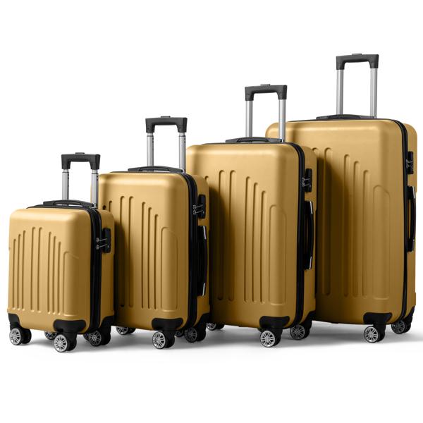 Vertical Striped Four In One Suitcase - Image 3