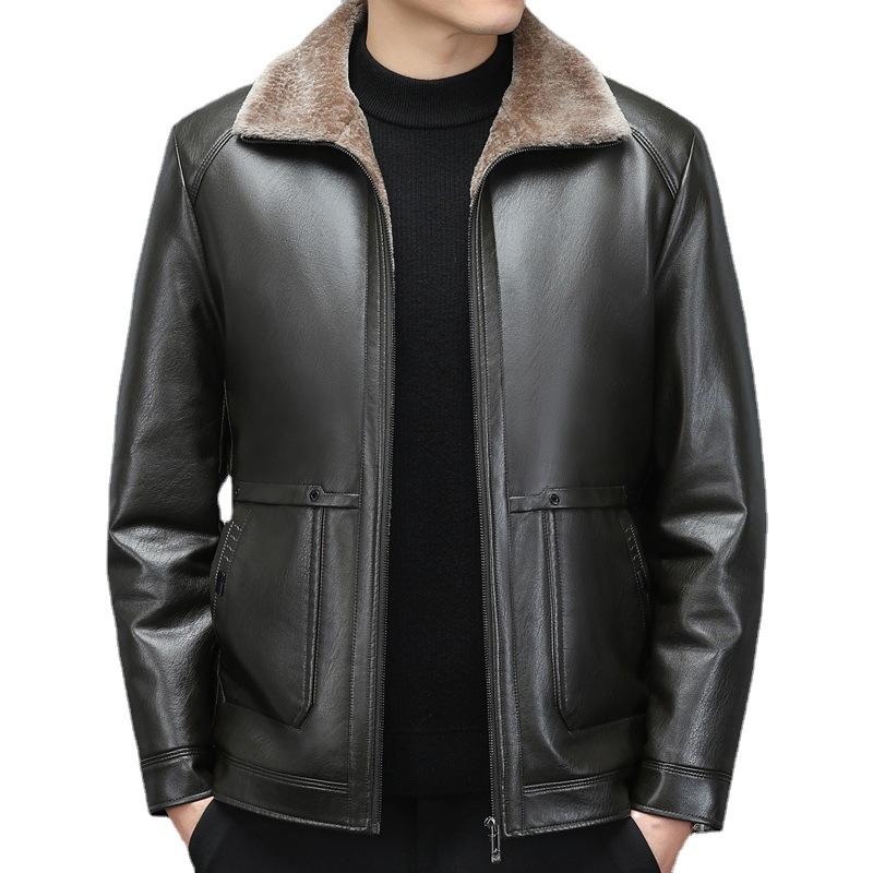 Sheepskin Leather And Fur In One Dad Outfit - Image 2
