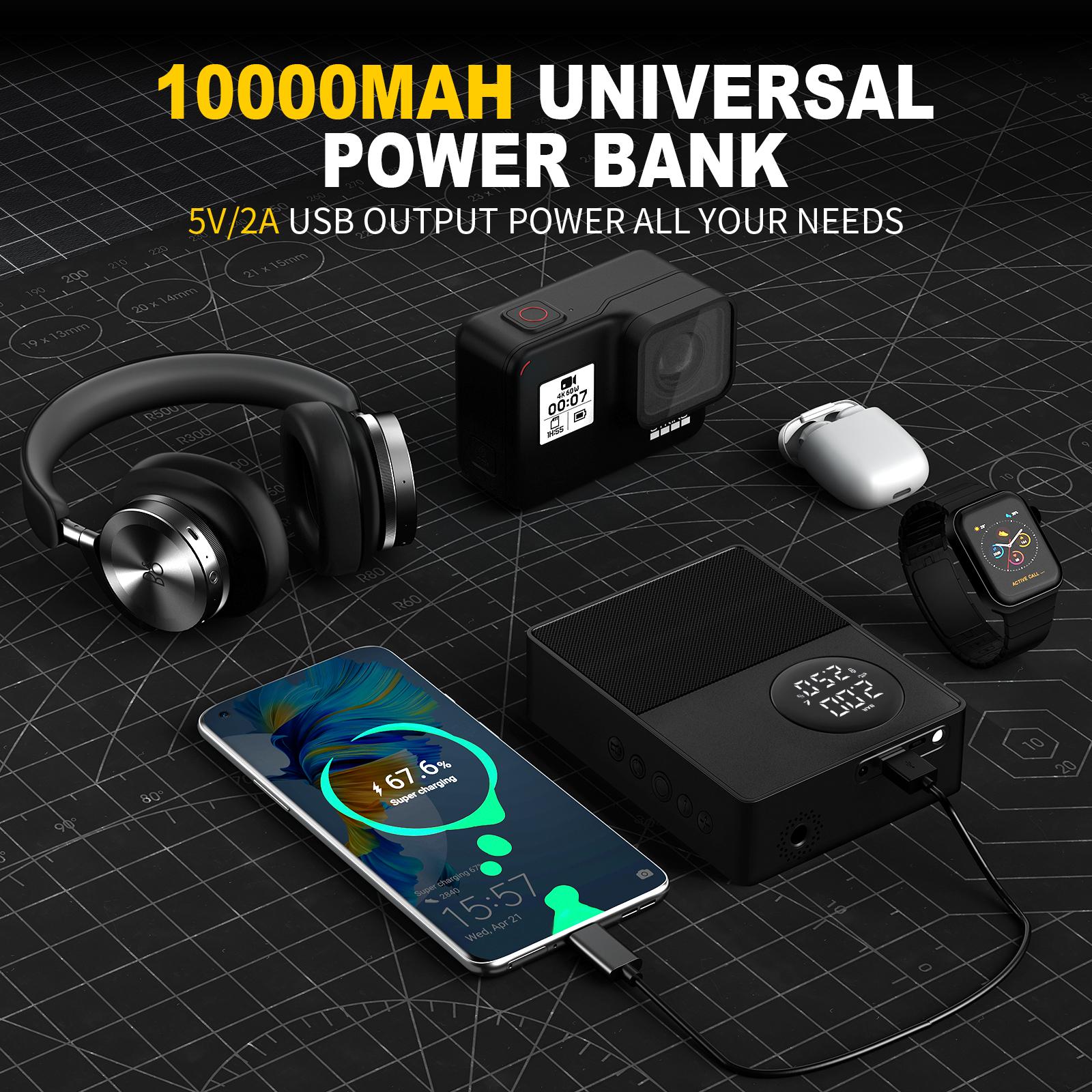 Car Emergency Starting Power Supply, Inflatable Pump, Emergency Lighter Battery, 3-in-1, Suitable For 12V8.5L Displacement Gasoline Vehicles, 12V5L Diesels Vehicles, New Energy Vehicles - Image 3