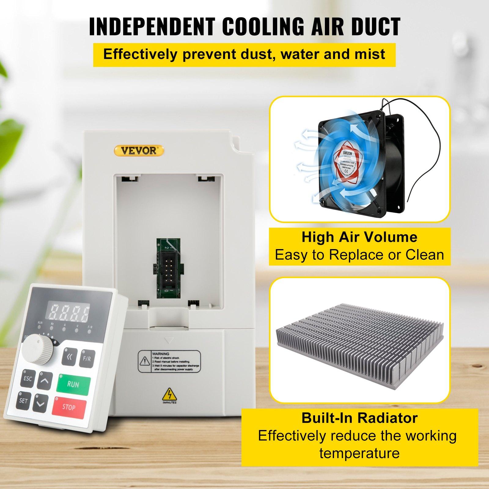 Variable Frequency Drive, AC 220V Input 3KW Variable Frequency CNC Drive Inverter Converter, VFD 4HP 1 Or 3 Phase Input, 3 Phase Output, CNC Motor Inverter Converter For Motor Speed Control - Image 9