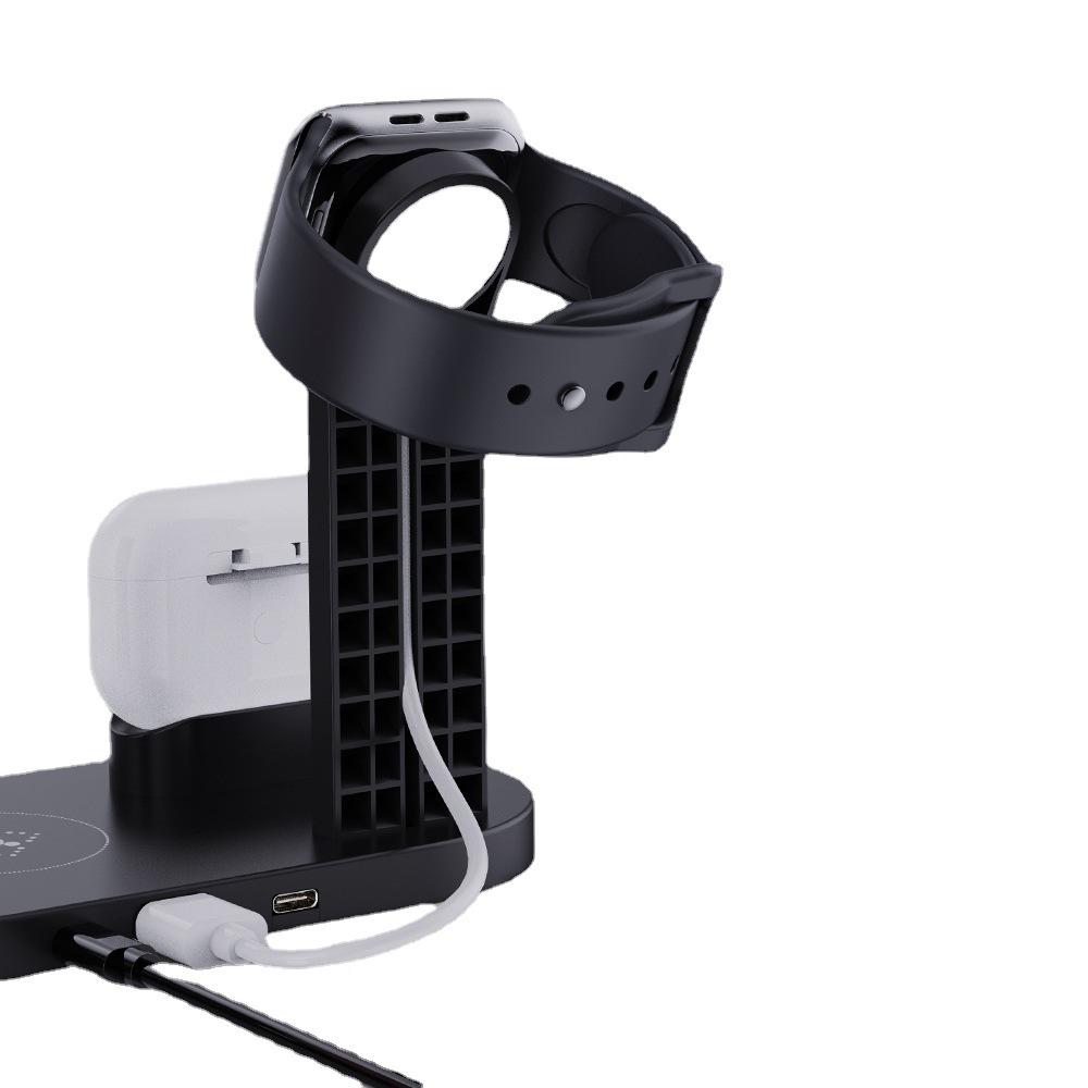 Plastic 3 In 1 Wireless Charger Stand Fast - Image 2