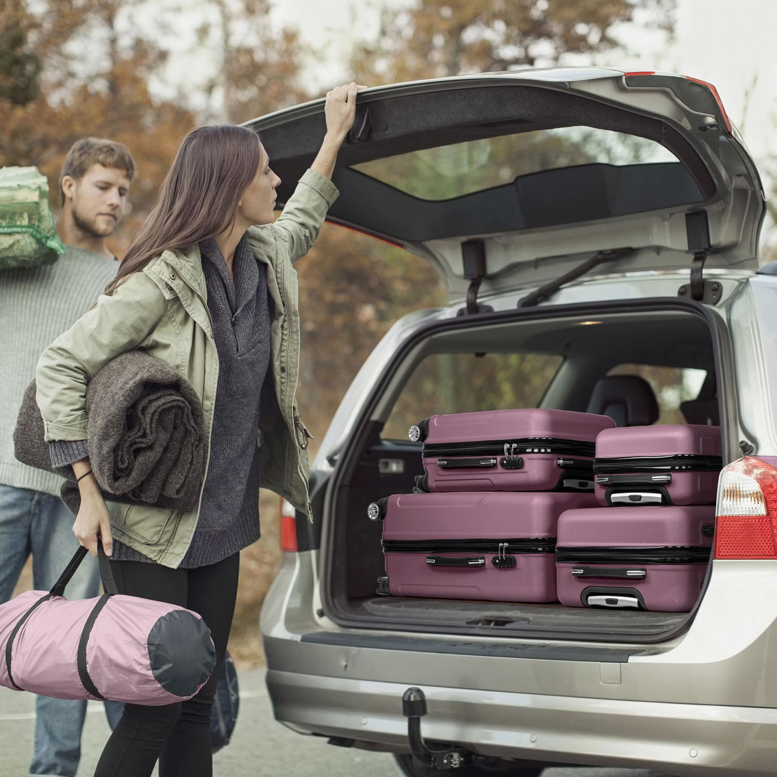 Vertical Striped Four In One Suitcase - Image 2