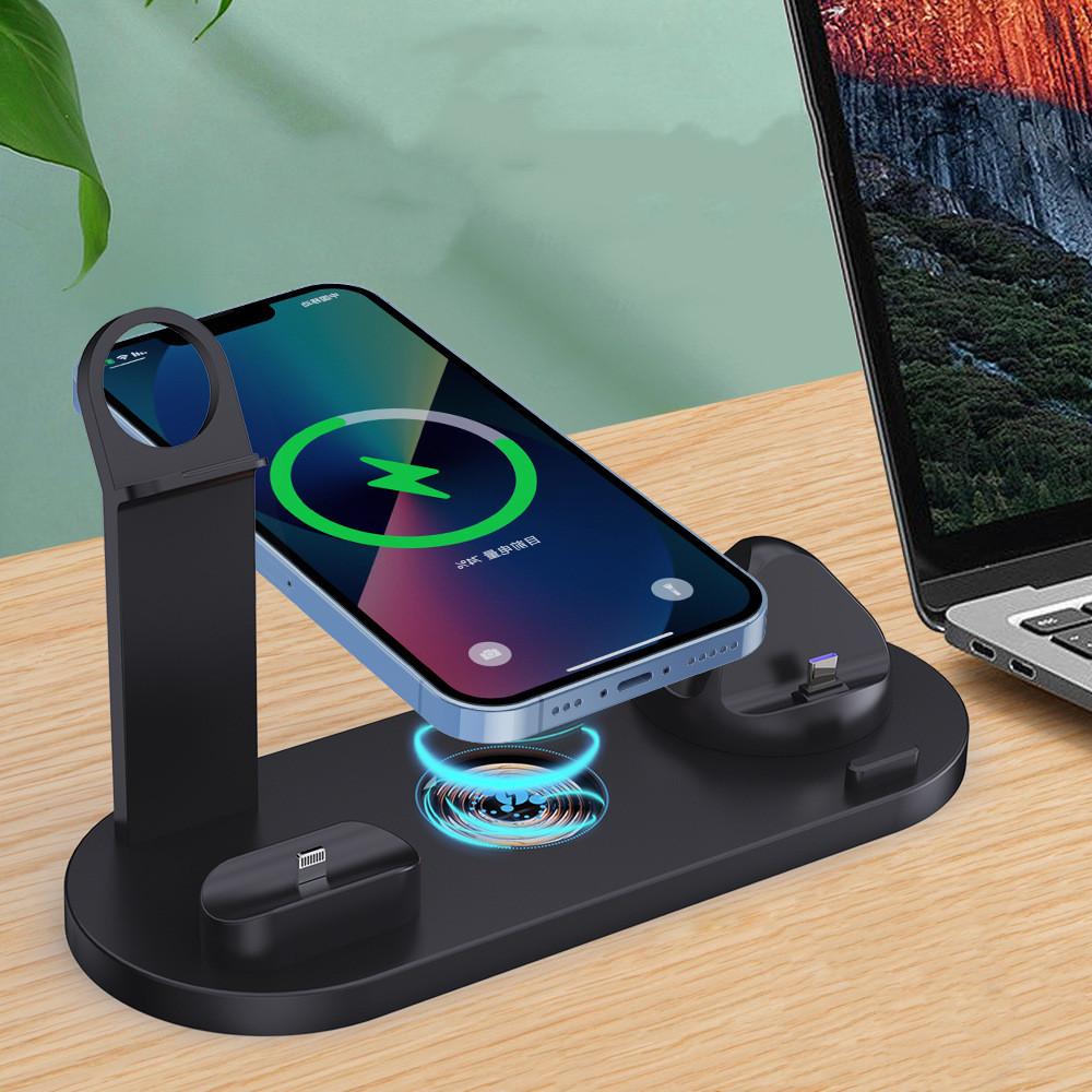 Plastic 3 In 1 Wireless Charger Stand Fast - Image 6