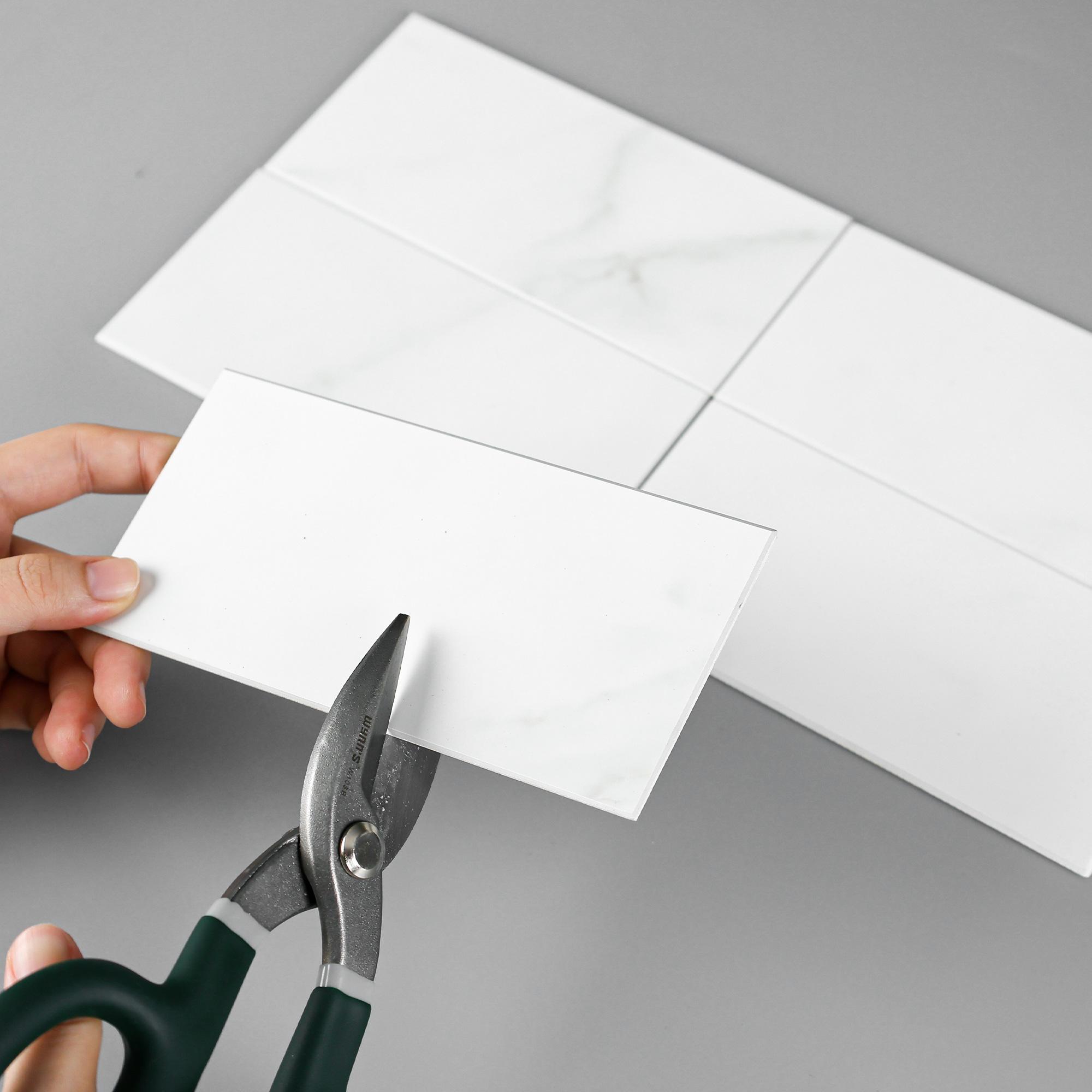 100 Tiles Peel And Stick Backsplash 3 In. X 5.9 In. X 0.12 In. PVC Subway Wall Tile, White ,12 Sq. Ft. Case---Prohibited From Being Sold On Wayfair And Amazon Platforms - Image 4