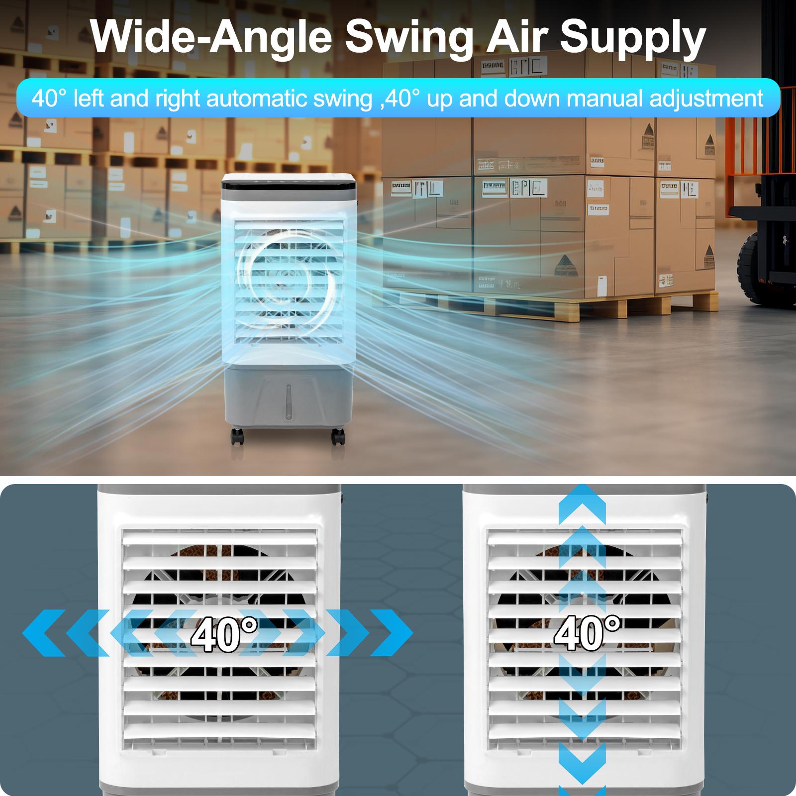 American Specification, Evaporative Air Cooler, Fan, Cooling And Humidification 3-in-1, 12-hour Timer - Image 4