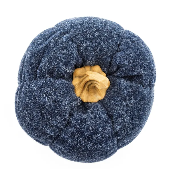 A Set Of 3 Deep Blue Pumpkin Decorations - Image 6