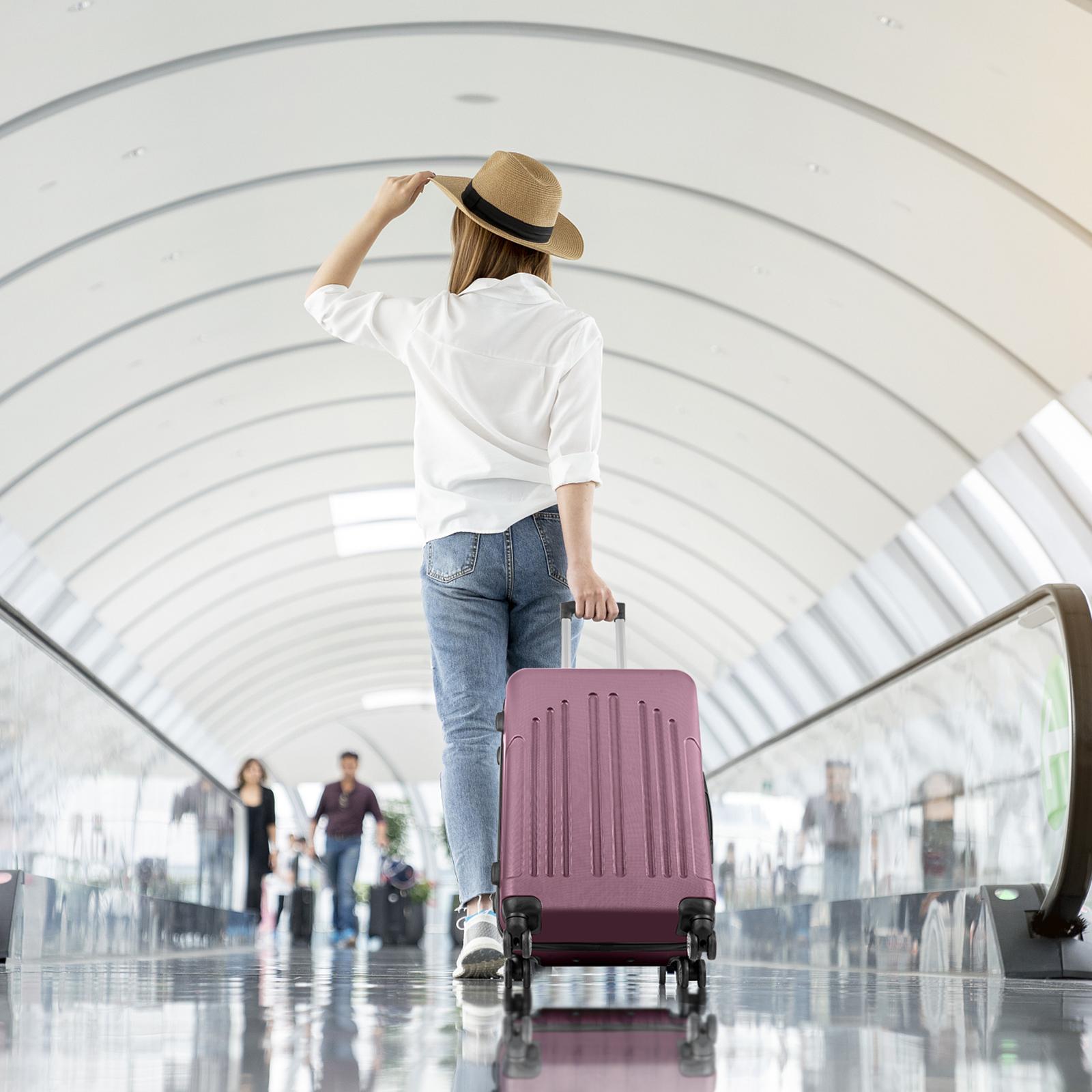 Vertical Striped Four In One Suitcase - Image 8