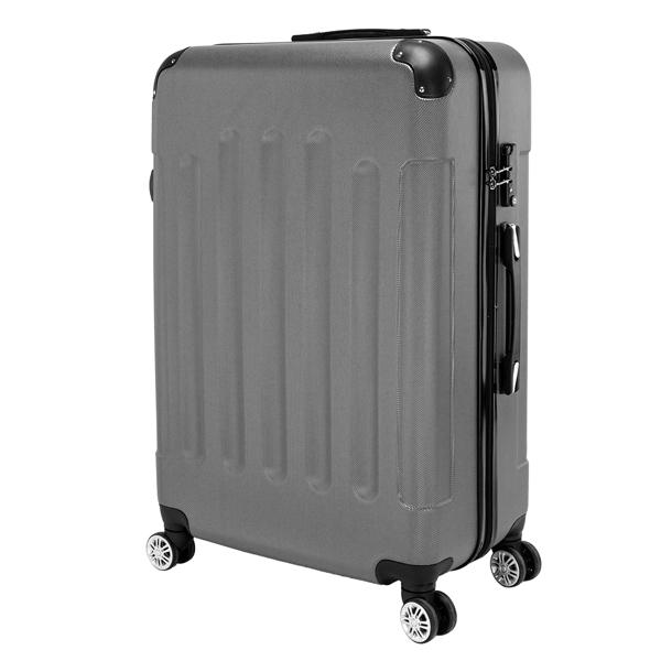 3-in-1 ABS Trolley Case 20 Inches, 24 Inches, 28 Inches Dark Gray - Image 5
