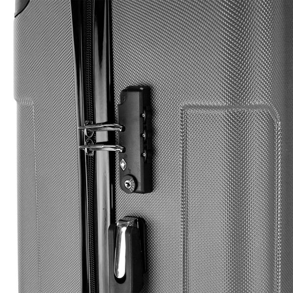 3-in-1 ABS Trolley Case 20 Inches, 24 Inches, 28 Inches Dark Gray - Image 6