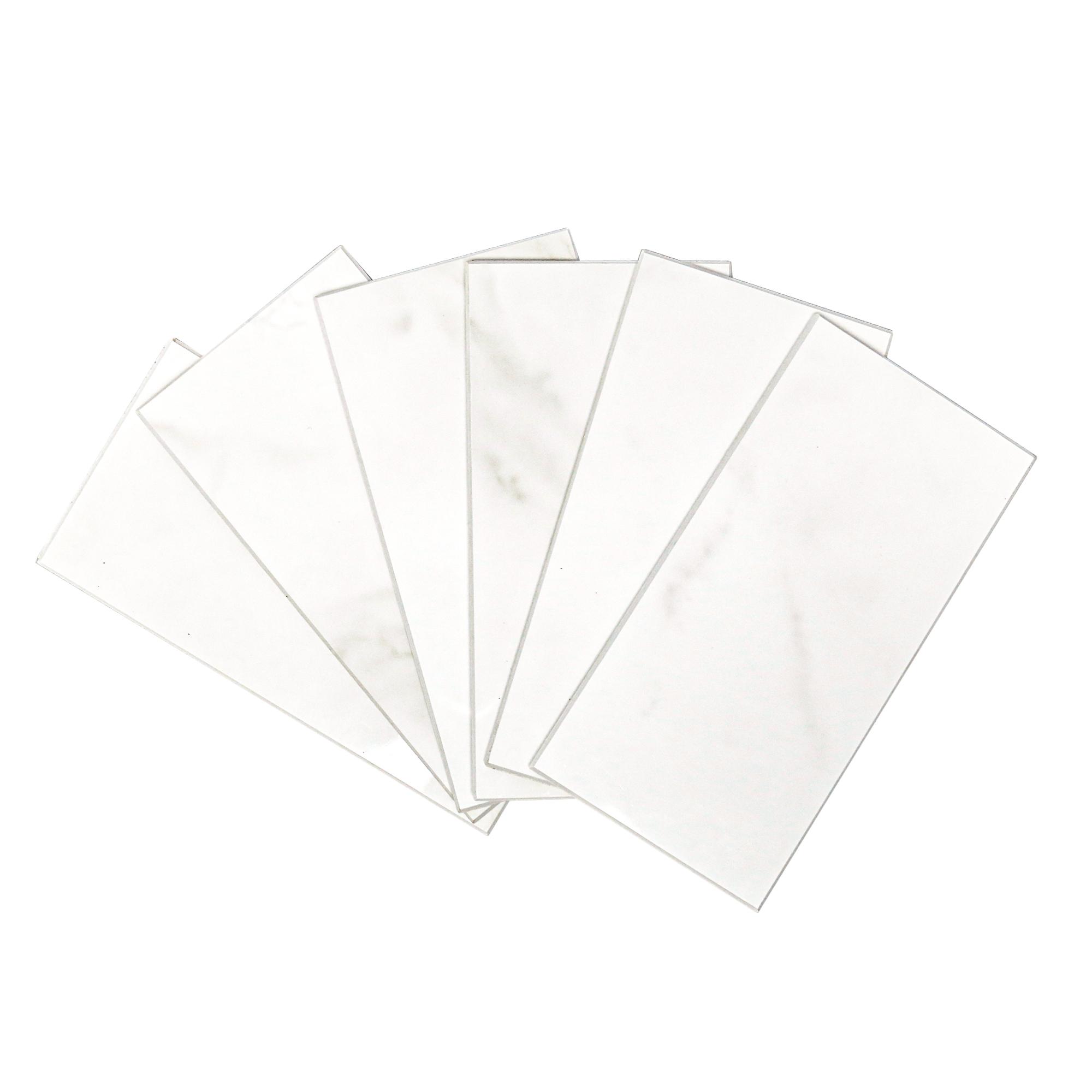 100 Tiles Peel And Stick Backsplash 3 In. X 5.9 In. X 0.12 In. PVC Subway Wall Tile, White ,12 Sq. Ft. Case---Prohibited From Being Sold On Wayfair And Amazon Platforms