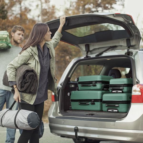 Vertical Stripe Four In One Suitcase - Image 7